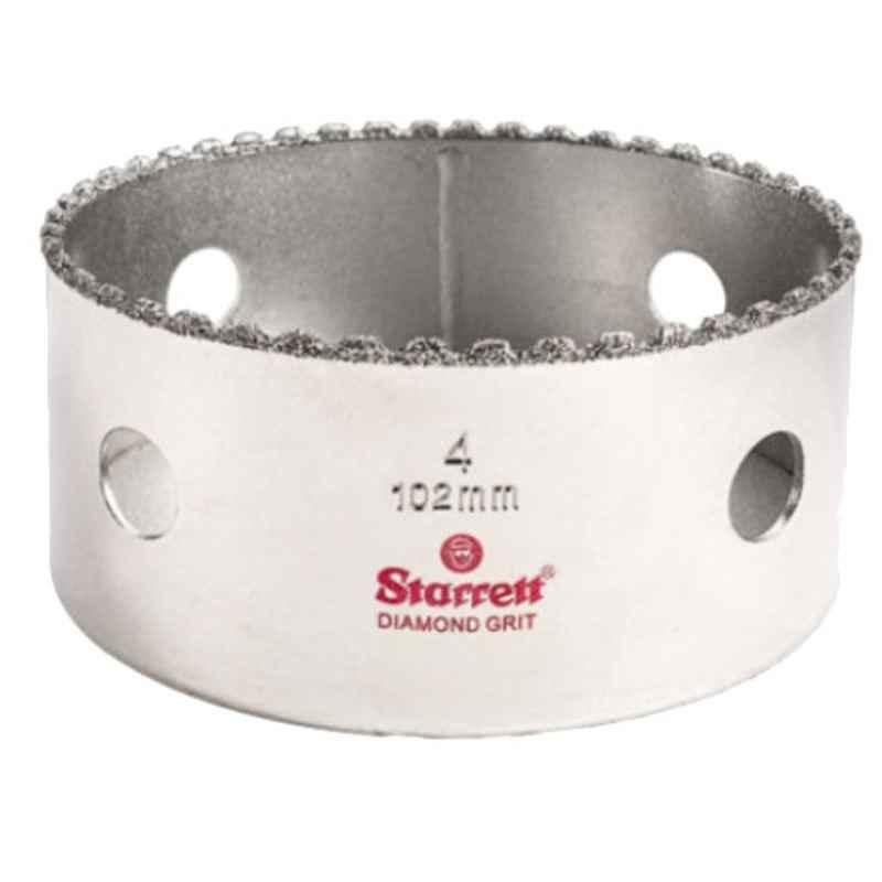 Starrett 102mm Silver Diamond Grit Hole Saw, KD0400-N
