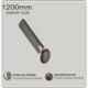 Gestor Martin Neo 60W Smocked Brown Anti Dust 3 Blade Ceiling Fan with Wireless Remote Control, Sweep: 1200 mm
