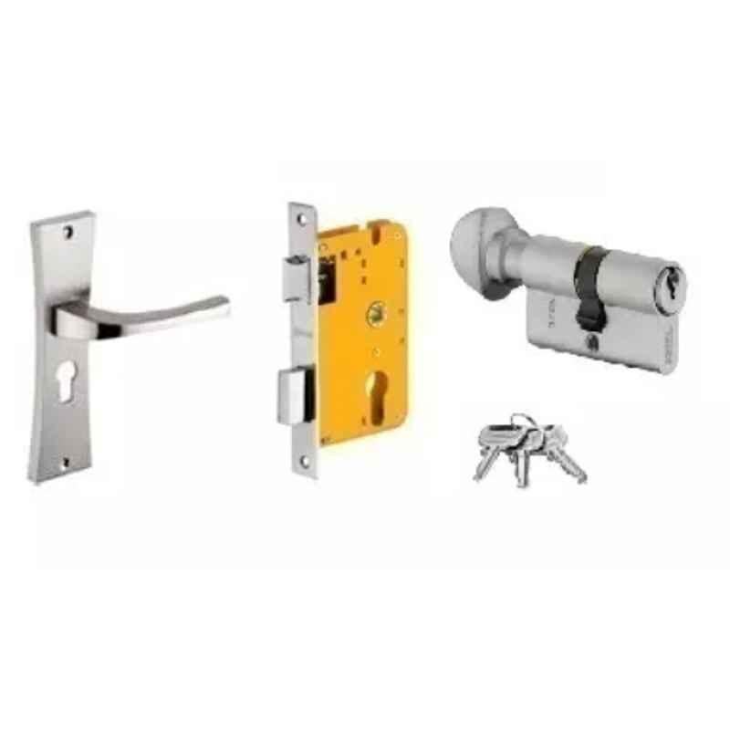Dorset HL Series Divine 70mm Stainless Steel Patina Finish Door Handle Lock Set with Knob & Key