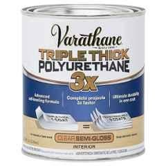Rust-Oleum Varathane 284472 946ml Triple Thick Polyurethane Clear Semi Gloss Wood Varnish