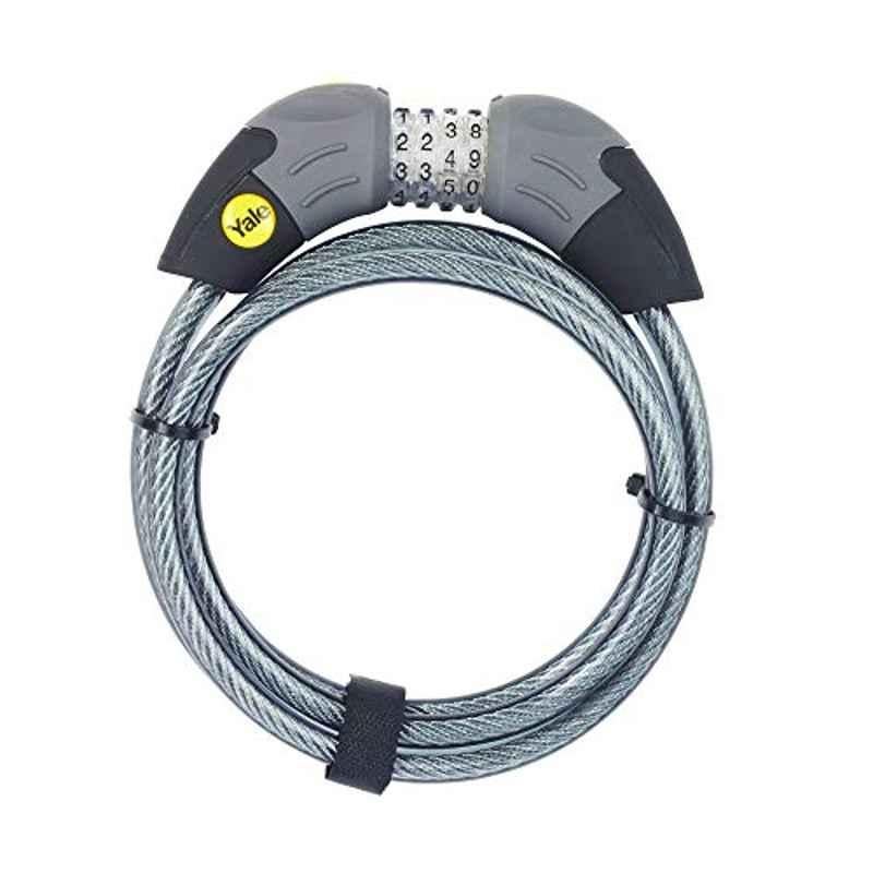 Yale YCC1-10-185-1 Alloy Steel Black Combination Cable Lock