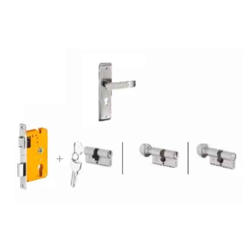 Dorset Dash HL DAS 204.3mm Zinc SC Finish Lock Set with KY Mortise Lever Lock (Pack of 2)