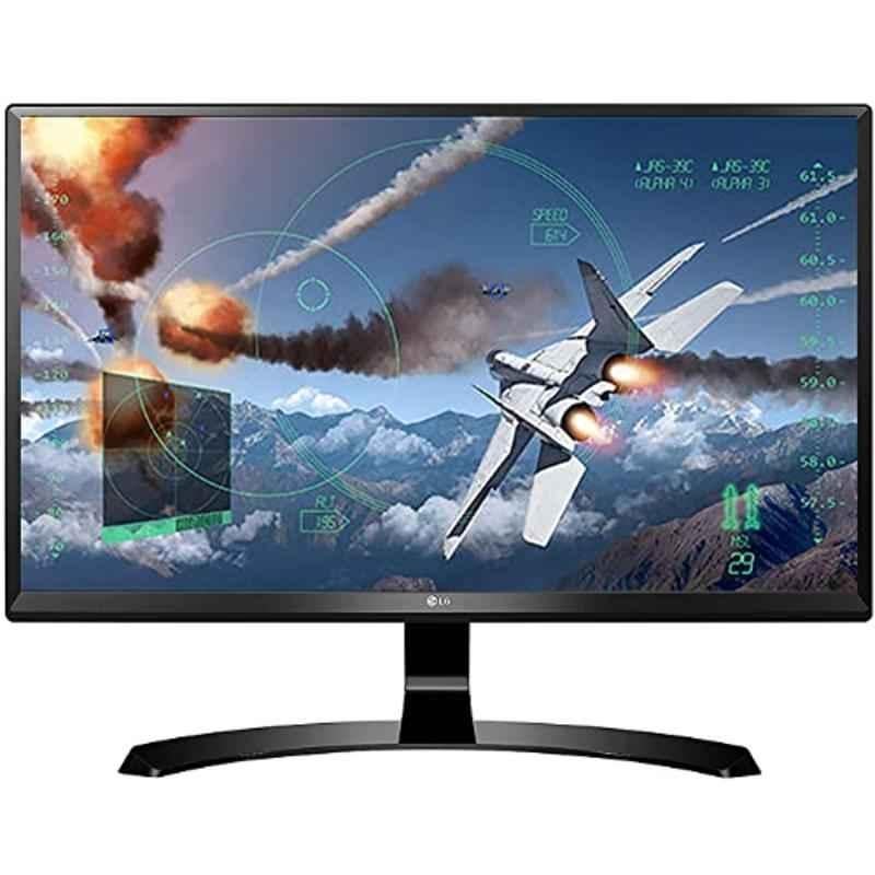 LG 24UD58 24 inch (60.45cm) 4K UHD LED IPS Panel Gaming Monitor with HDMI, Display, Audio Out & Headphone Ports, Black
