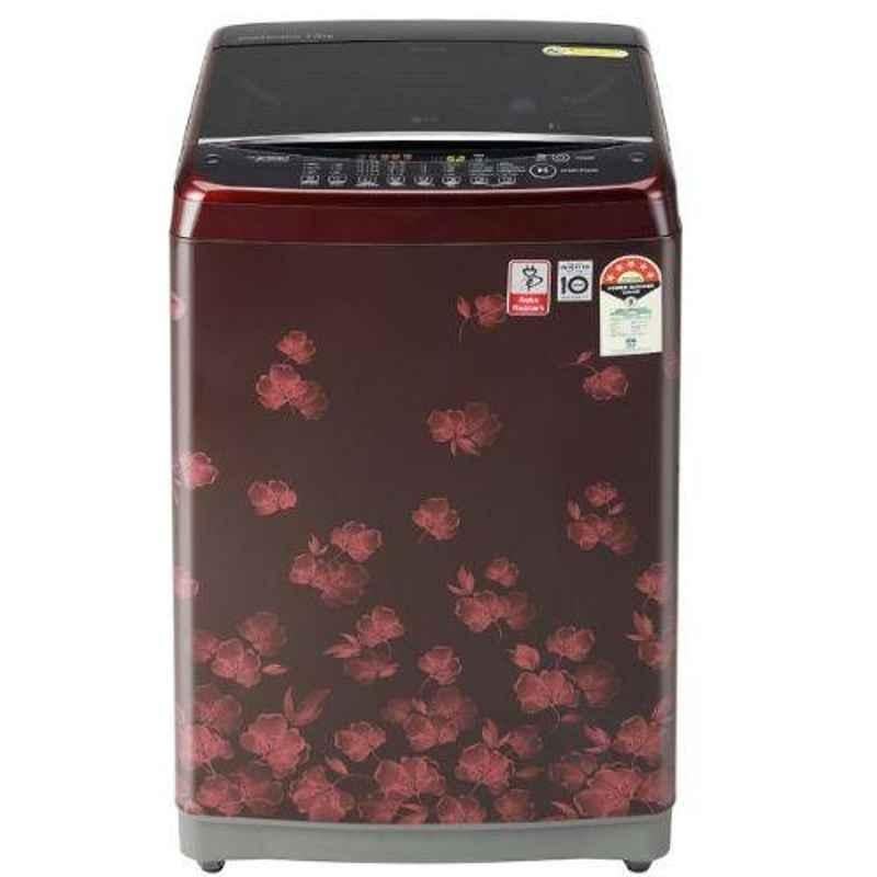 LG 7kg 5 Star New Florid Red Pattern Top Load Automatic Washing Machine, T70SJDR1Z