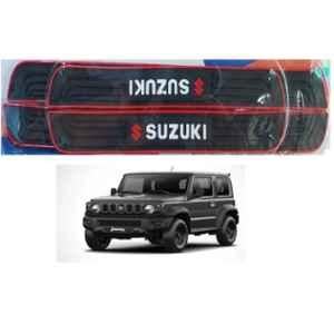 SureStrive 4 Pcs PVC & Rubber Black Car Door Sill Plate Set for Maruti Suzuki Jinmy All Model