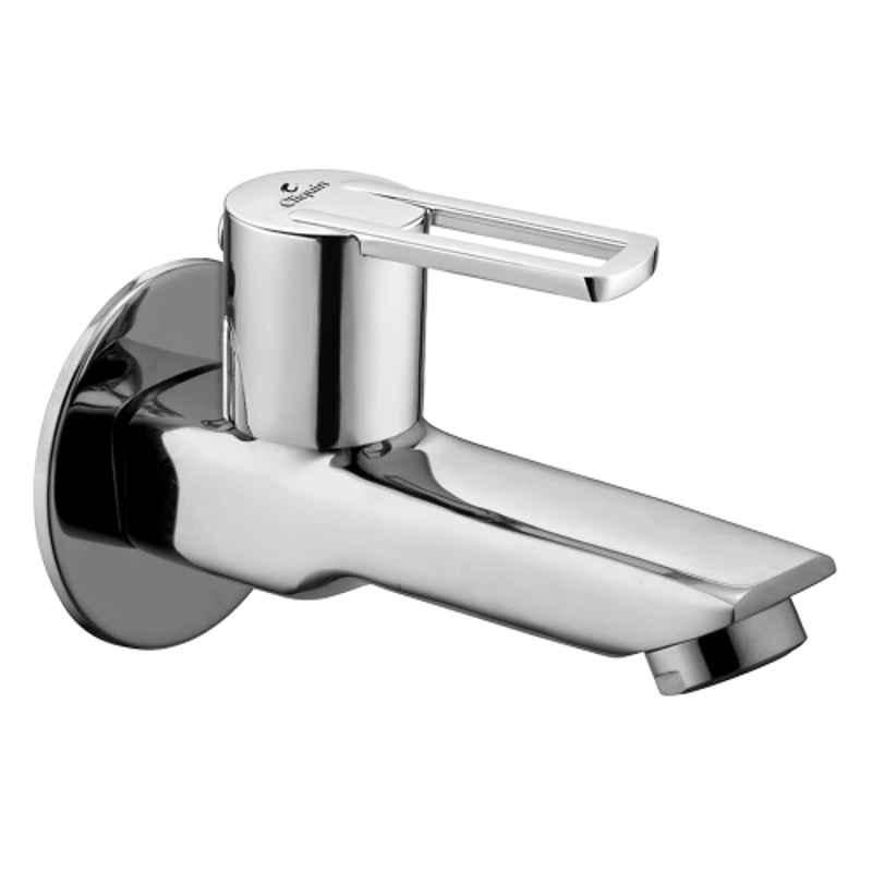 Cliquin Oxy Pearl Brass Silver Chrome Finish Long Body Tap for Bathroom & Kitchen