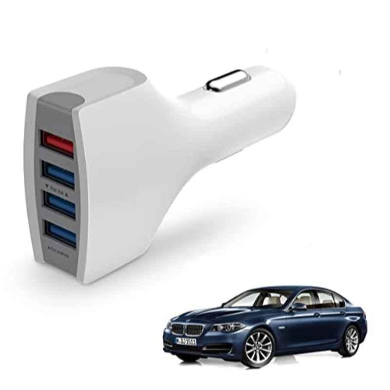 Kozdiko 36W 4.1 White USB Car Fast Charger with 4 Ports for BMW 5 Series