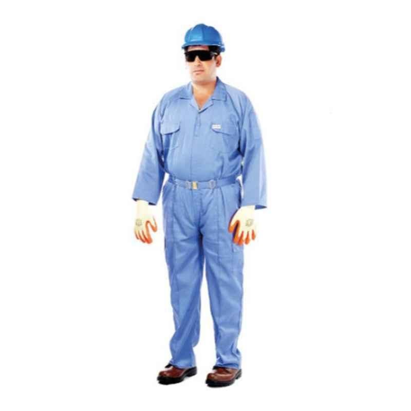 Vaultex 1PV-S Blue Safety Twill Coverall, Size: S