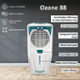 Crompton Ozone 88L White & Turquoise Desert Air Cooler with Honeycomb Pads, ACGC-DAC881