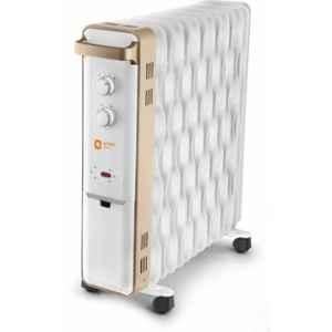 Orient Ultra Comfort 2500W 13 Fins White & Gold Oil Filled Room Heater, OFRUC13G3B