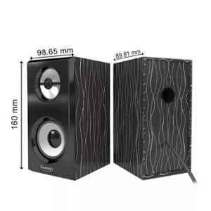 Quantum QHM636 Wooden Usb 2.0 Wooden Speaker