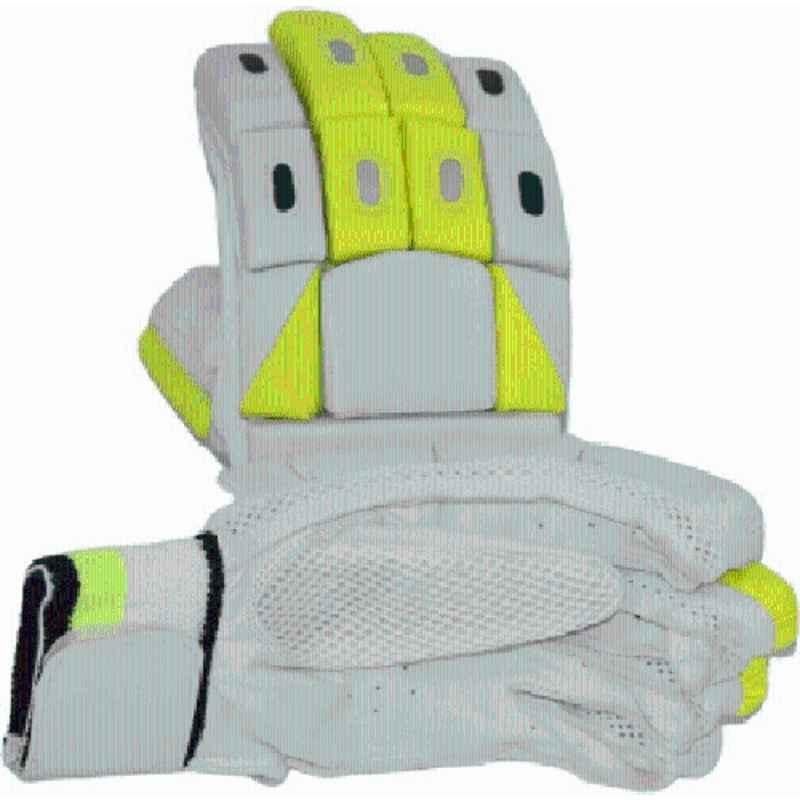 QUIT-X Lime Green Intense Attitude Cricket Batting Gloves for men
