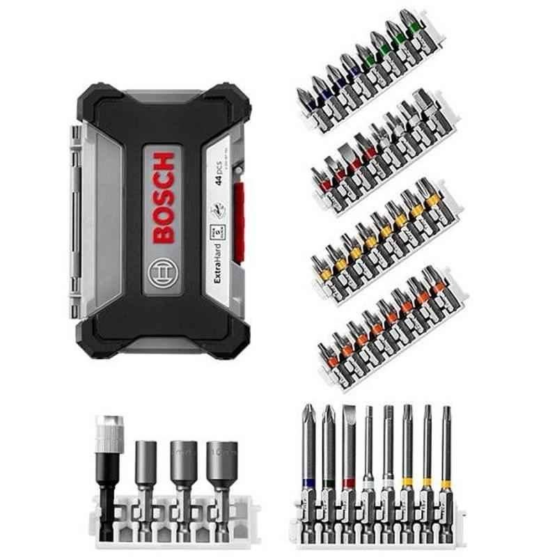Bosch 44 Pcs Mixed Pick & Click Screwdriver Bit Set, 2608522421