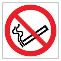 SUNSIGNS 400x400mm Vinyl & ACP Sheet No Smoking Signage, SS0244VNLM3HPIFAN