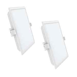 Fybros Cube 15W Polycarbonate Cool White Square Sleek LED Panel Light, FLS5172B (Pack of 2)