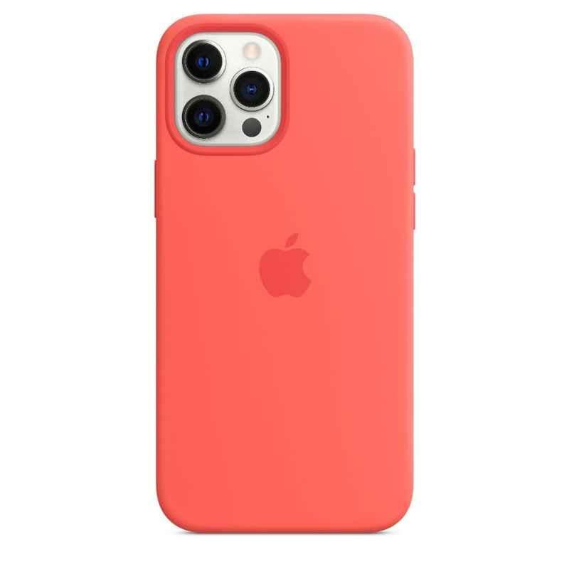 Apple iPhone 12 Pro Max Silicone Pink Citrus Back Case with MagSafe, MHL93ZE/A