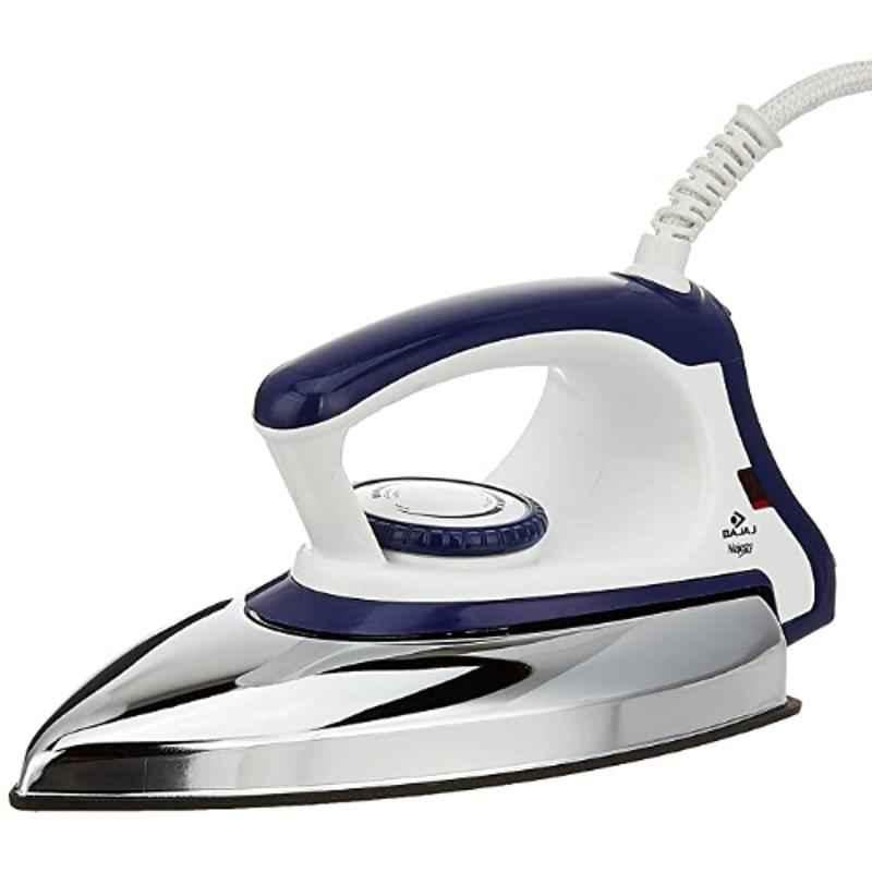 Bajaj 1000W Blue & White Dry Iron, DX-11