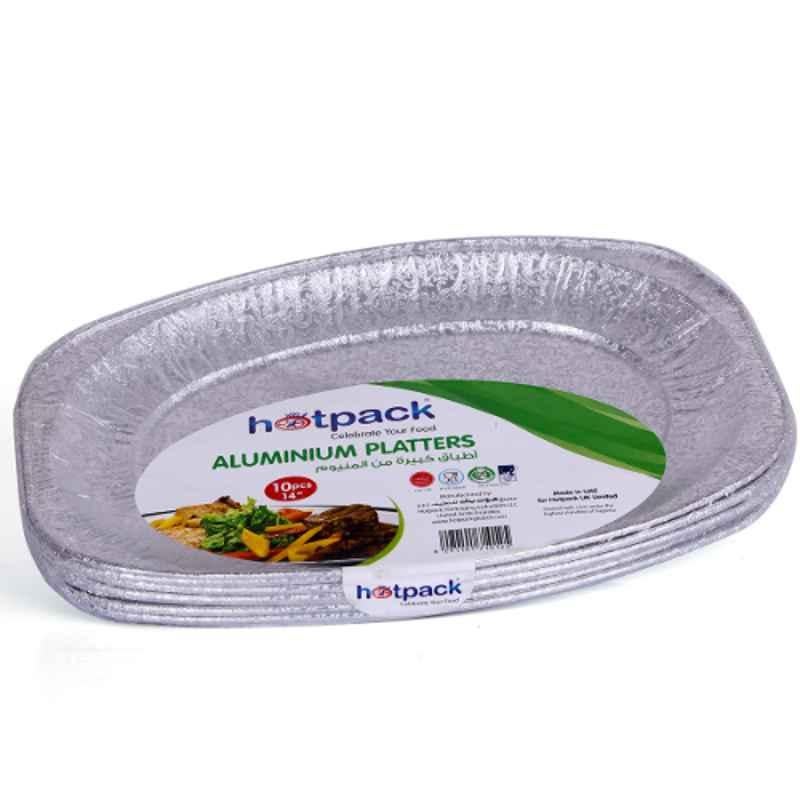 Hotpack 10Pcs 14 inch Aluminium Platter Set, PA6586