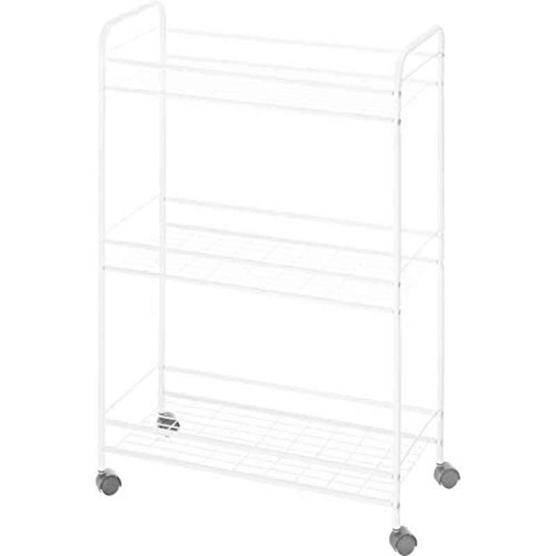 Whitmor Metal White Slim Household Cart