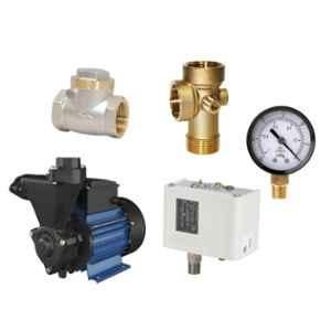 Kirloskar Annika-I Bronze 1HP Blue Domestic Self Priming Water Pump with Plumbing Accessories