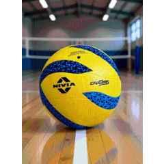 Nivia Craters Blue & Yellow Standard Volleyball, Size: 4