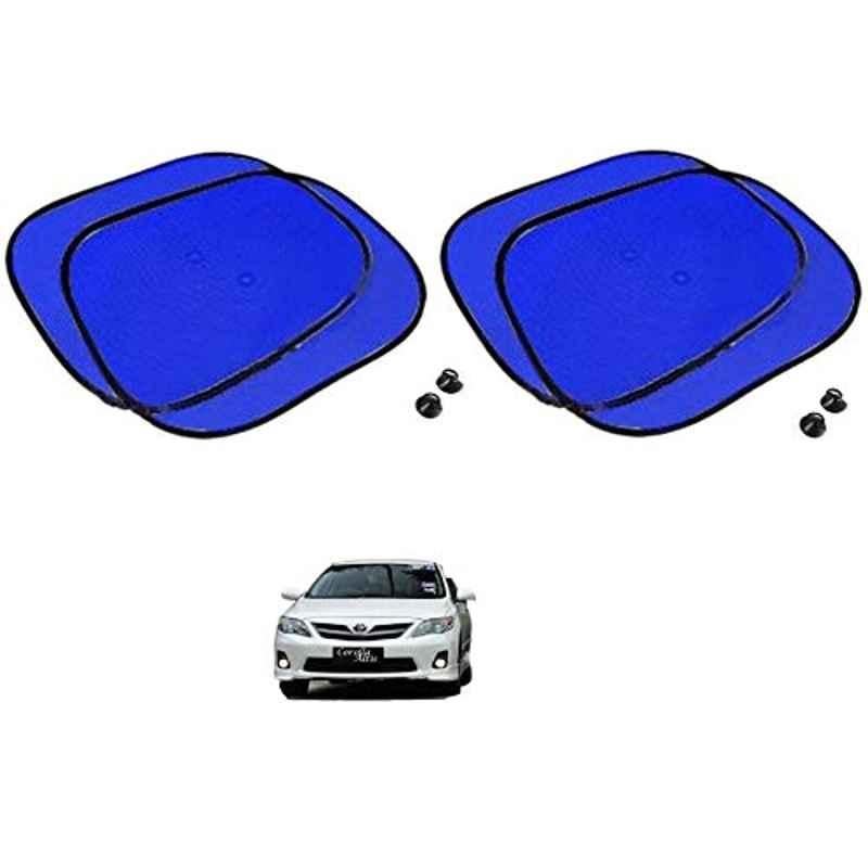 Kozdiko 4 Pcs Blue Chipkoo Car Window Sunshade Curtain Set for Toyota Corolla Old Altis, koz_82907