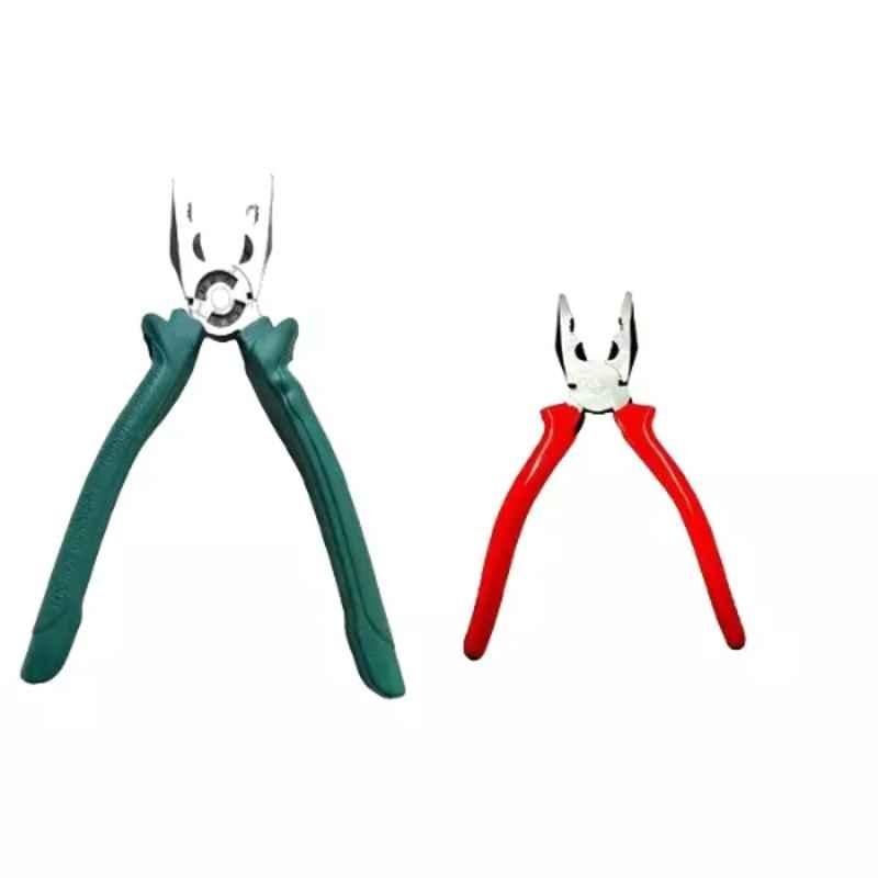 Sky Blue 2 Pcs 7.8 inch Lineman Plier Combo, SBE_PLIER_COMBO_MOD_01404