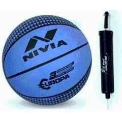 Nivia Europa Standard Basketball with Pump for Kids (Pack of 2), Size: 3