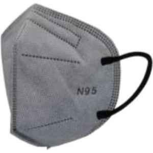 Wellstar N95 High Quality Washable & Reusable Anti Pollution Grey Respirator Face Mask for Unisex, FACEMASK015 (Pack of 21)