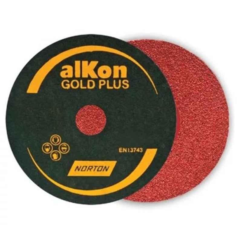 Norton Alkon C24H 127x22.23mm 60 Grit Gold Plus Fibre Disc (Pack of 100)