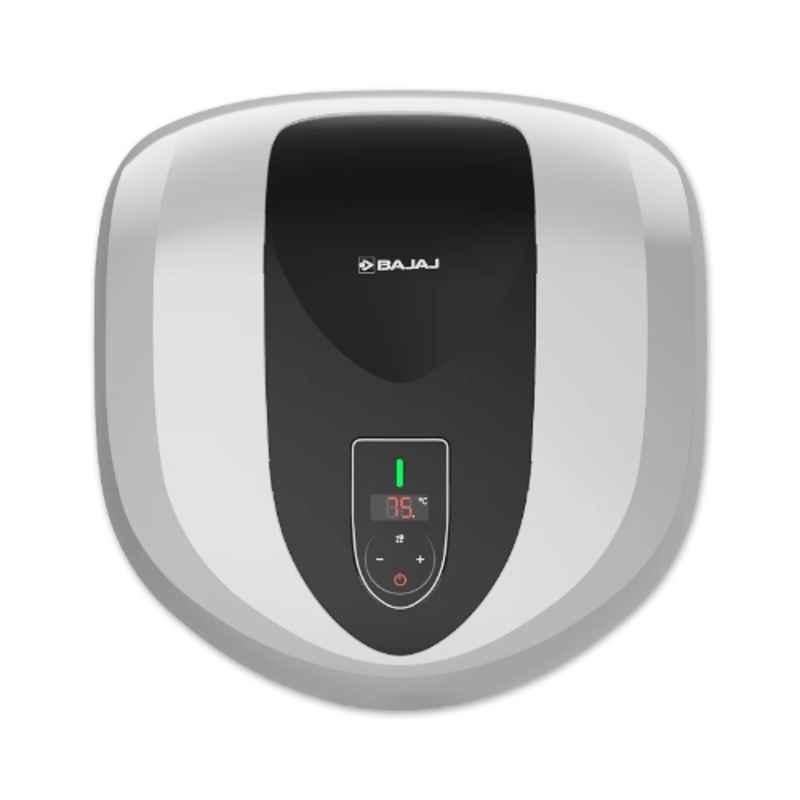 Bajaj Eternal Pentacle Digi 15 Litre 2000W White & Black Storage Water Heater with 4 Years Warranty, 151048
