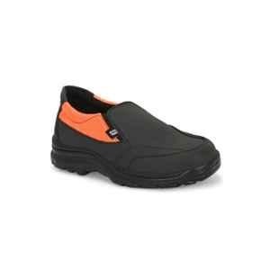 Eego Italy WWTRP94 Genuine Leather Steel Toe Orange Safety Shoes with Reflectors, Size: 5