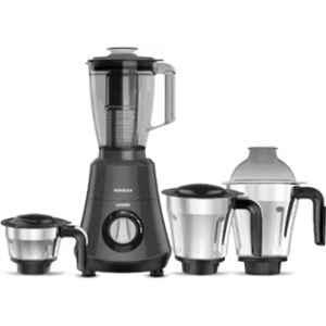 Havells Hydro 750W Black Mixer Grinder with Stainless Steel Blade 4 Jars, GHFMGEJE075