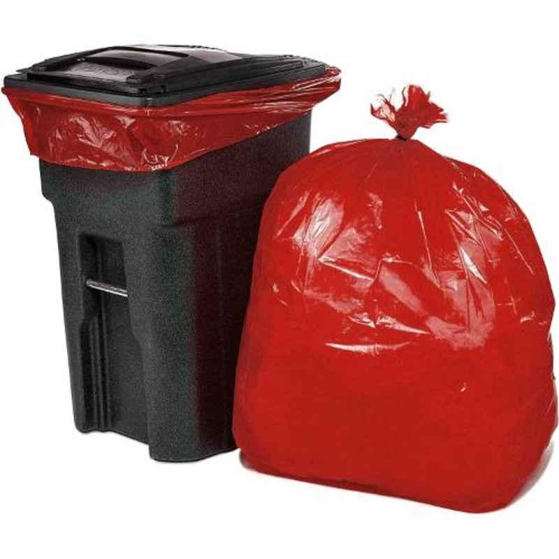 Oriley 21x25 inch Red Eco-Friendly Biodegradable Trash Can Liner Garbage Bag, 200082 (Pack of 15)