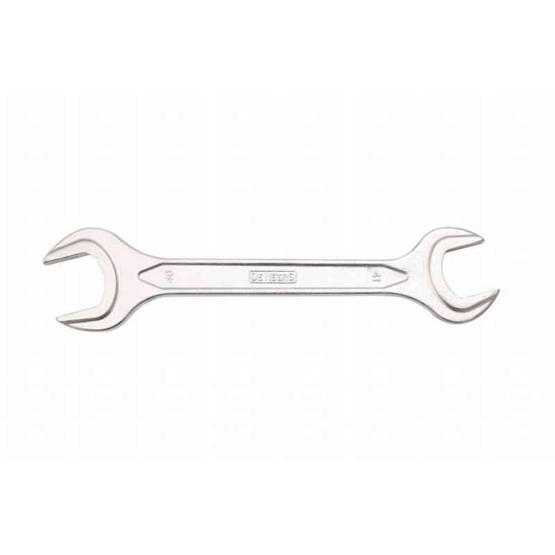 De Neers 1x1-1/4 inch Chrome Finish Heavy Duty Double Open End Spanner (Pack of 5)