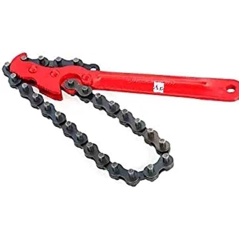 Abbasali 12 inch Cast Iron & Carbon Steel Oil Filter Chain Wrench Spanner