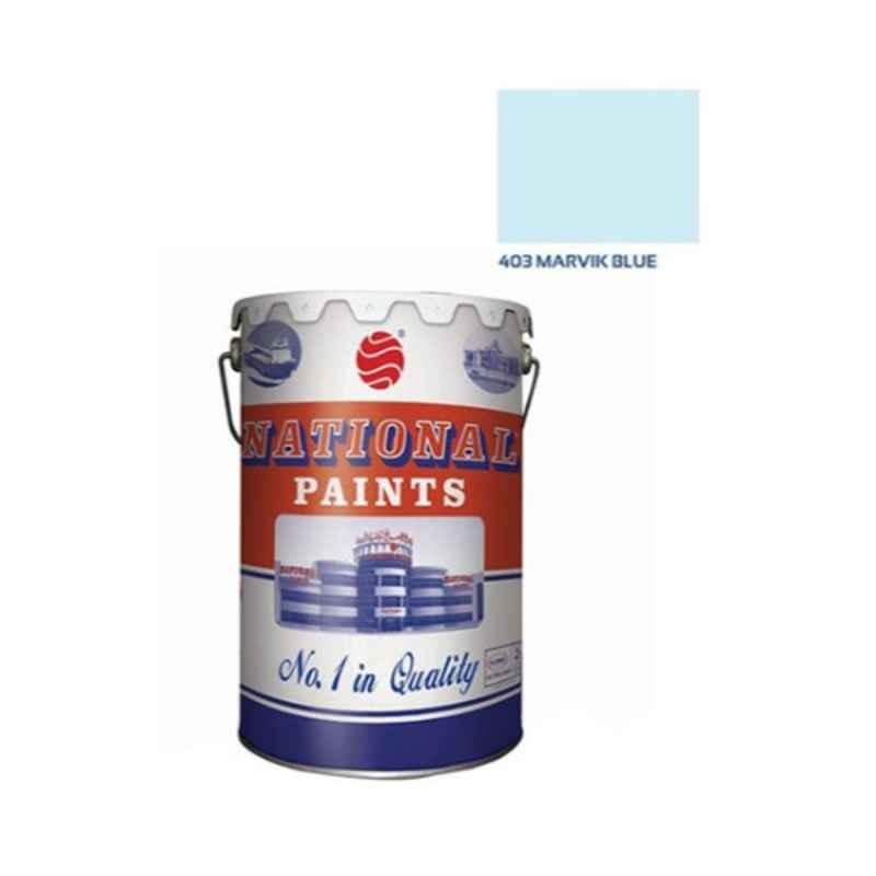 National Paints 3.6L Marvik Blue Water Based Wall Paint, NP-403-3.6