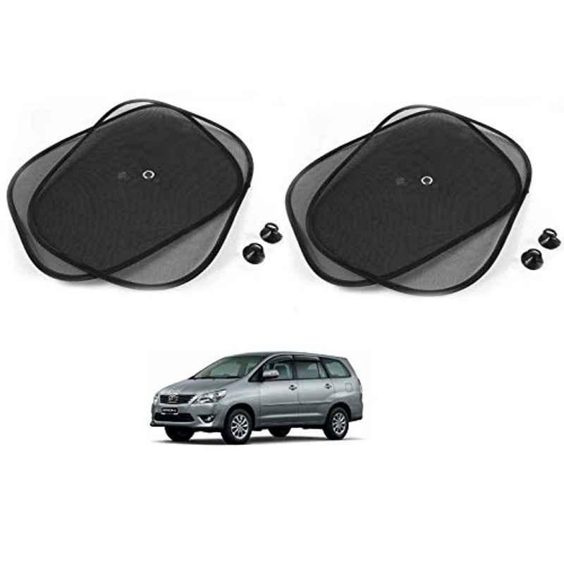 Kozdiko 4 Pcs Black Chipokoo Car Window Sunshade Curtain Set for Toyota Innova, koz_79242