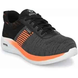 Ozarro Canvas Light Weight Steel Toe Orange & Black Safety Shoes, S4430, Size: 8
