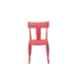 Supreme Deck Wooden Looks Red Plastic Cafeteria Chair (Pack of 4)