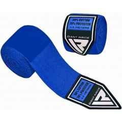 Matrica Blue Muay Thai Boxing Hand Wraps with Wrist Support, Size: Free