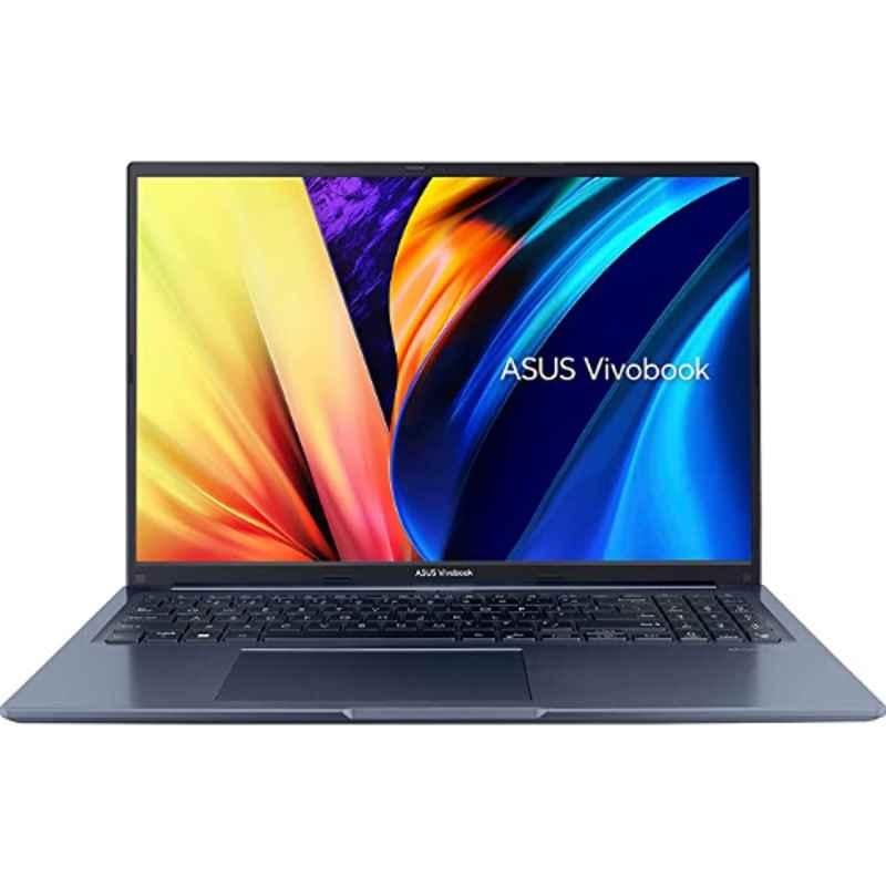 ASUS Vivobook 16X M1603QA, AMD Ryzen 5 5600H, 16 inch FHD Thin & Light Laptop Blue with 16GB/512 SSD/Windows 11/Office 2021/Backlit KB/FP Sensor, M1603QA-MB511WS