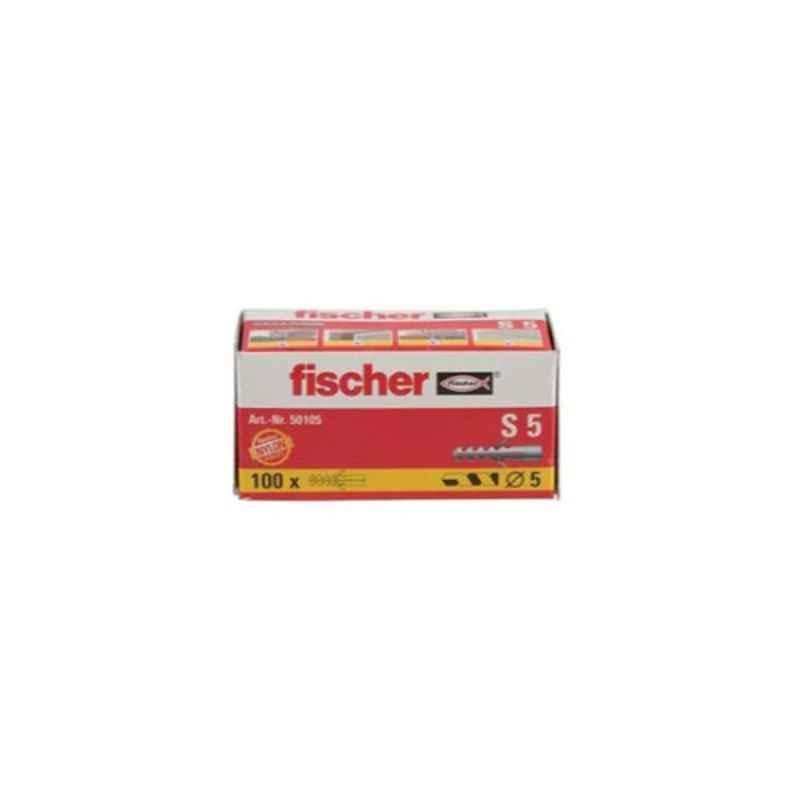Fischer 100 Pcs Fischer S5 Fixing Plug Set, 50105