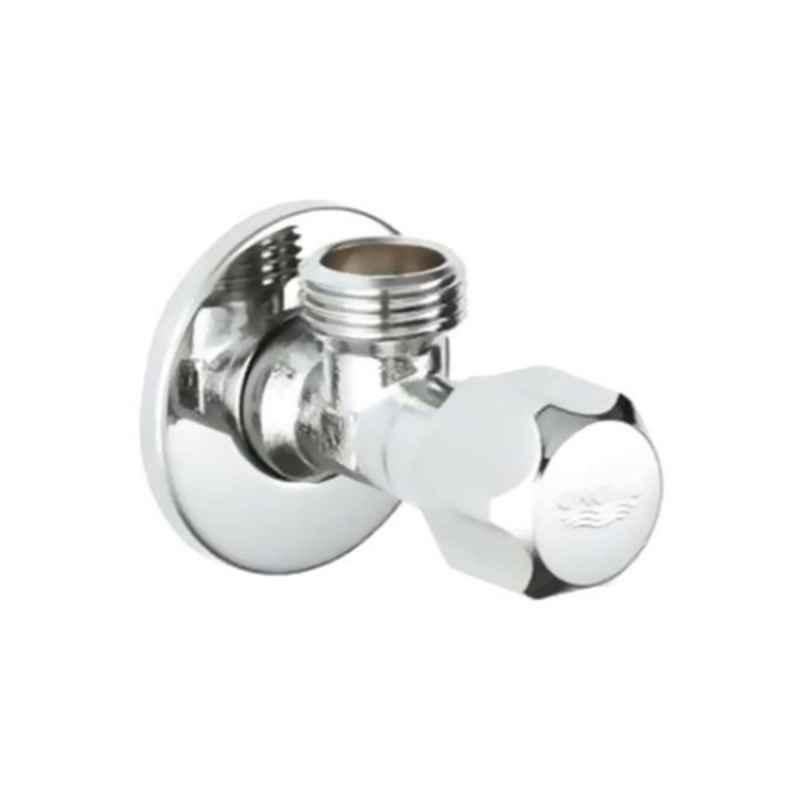 Grohe German 1/2 inch Silver Angle Valves, 2202500M