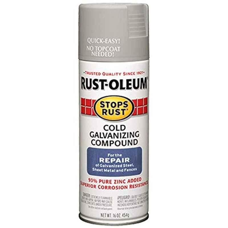 Rust-Oleum Stops Rust 16 Oz Grey 7785830 Cold Galvanizing Compound Spray