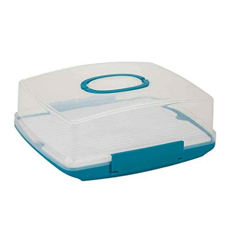 Honey-Can-Do Rectangular Cake Carrier with Locking Tabs & Handle