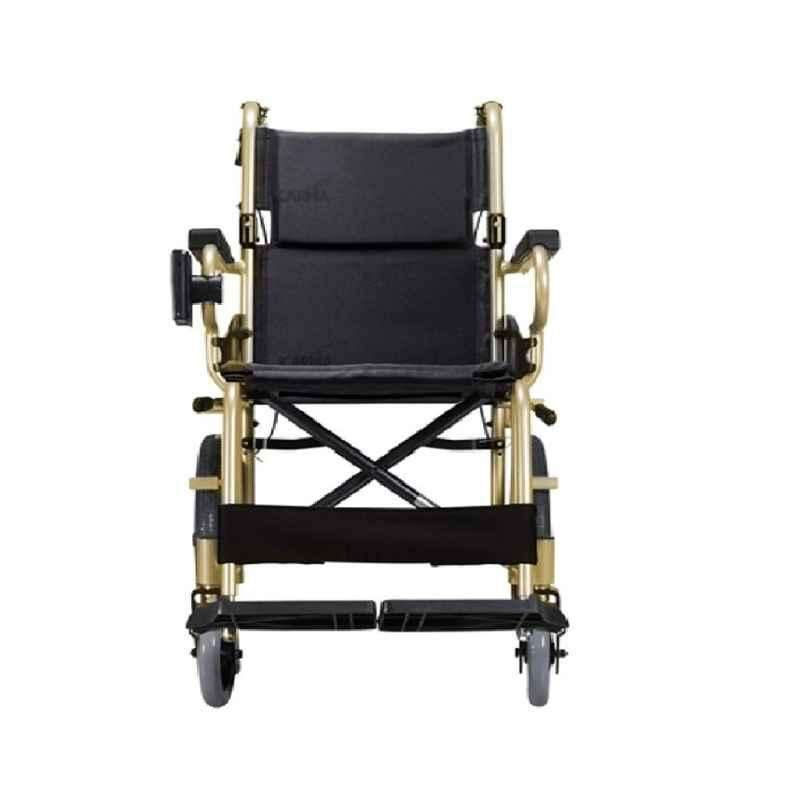Karma KM-2500L 890x630x860mm 20F Champagne Aluminium Foldable Wheelchair