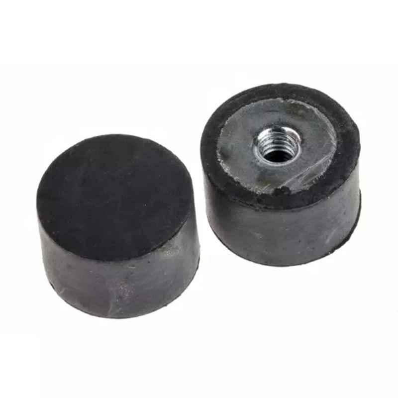 RS Pro M4 Anti Vibration Mount Female Buffer Foot with 15kg Load, 1265946 (Pack of 8)