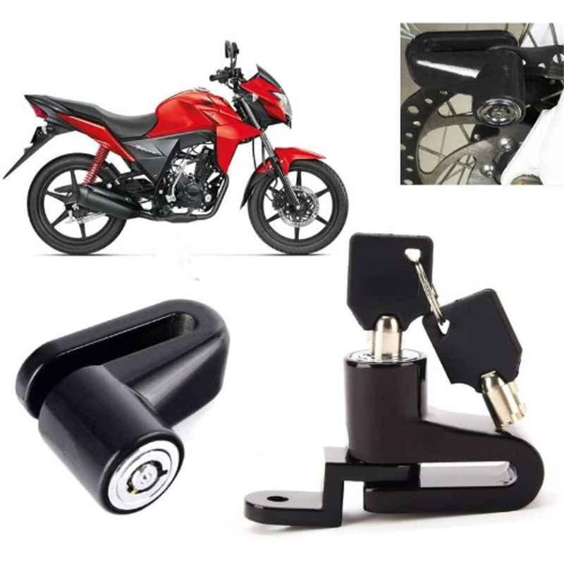 Auto Pearl Steel Black Heavy Duty Anti-Theft Disc Brake Lock for CB Twister, Lock_310