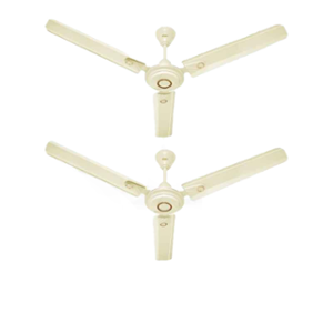 Almo Flora 50W Ivory Decorative Ultra High Speed Anti Dust  Ceiling Fan, Sweep: 1200 mm (Pack of 2)